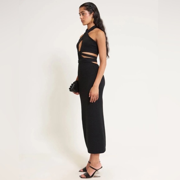 Cult Gaia Aziza knit dress black xs - Picture 3 of 6